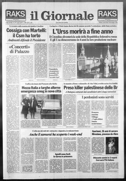 Il giornale : quotidiano del mattino